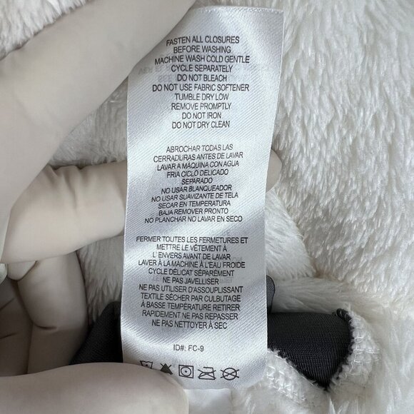 Free Country NWT Womens M Cream Alpine Butter Pile Fleece Zip Pockets Teddy Vest - Picture 15 of 16